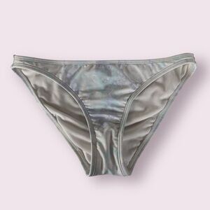 Xhilaration White Purple Blue Tie Dye Bikini Bottoms Medium